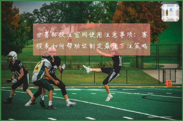世界杯投注官网使用注意事项：赛程表如何帮助你制定最佳下注策略