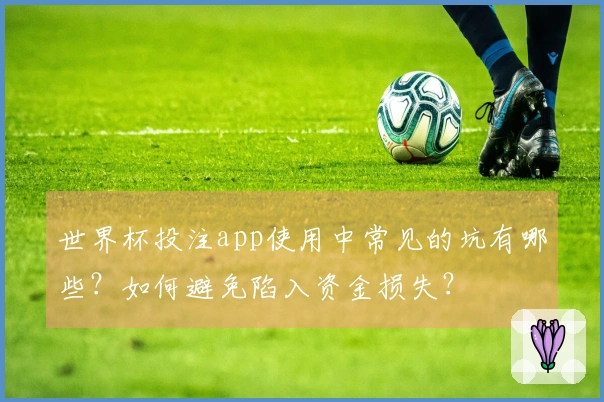 世界杯投注app使用中常见的坑有哪些？如何避免陷入资金损失？