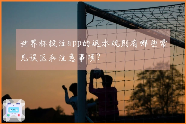 世界杯投注app的返水规则有哪些常见误区和注意事项？